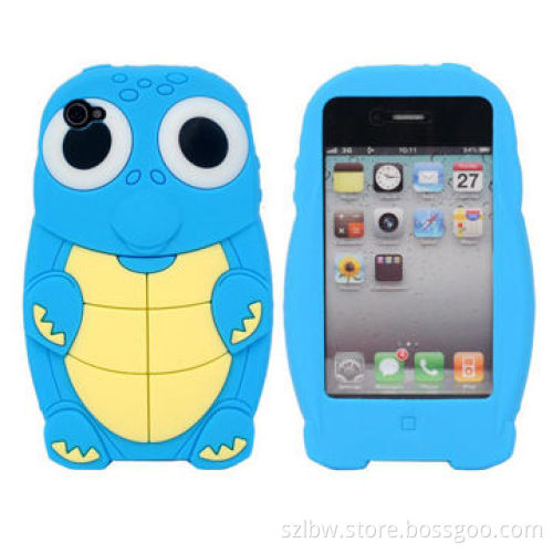Cute Turtle Design Silicone Case for iPhone 5, Soft and Comfortable Grip Feeling